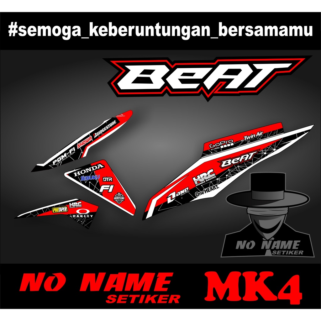 striping semi full setiker stiker beat fi (mk3) 2013-2015 variasi stiker motor honda setriping beat