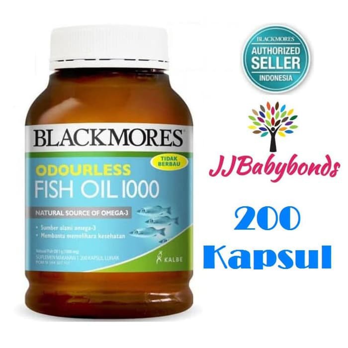 Terlaris Enervon C - Permen Akiyo - Immunocal Blackmores Odourless Fish Oil 1000Mg 200 Kapsul