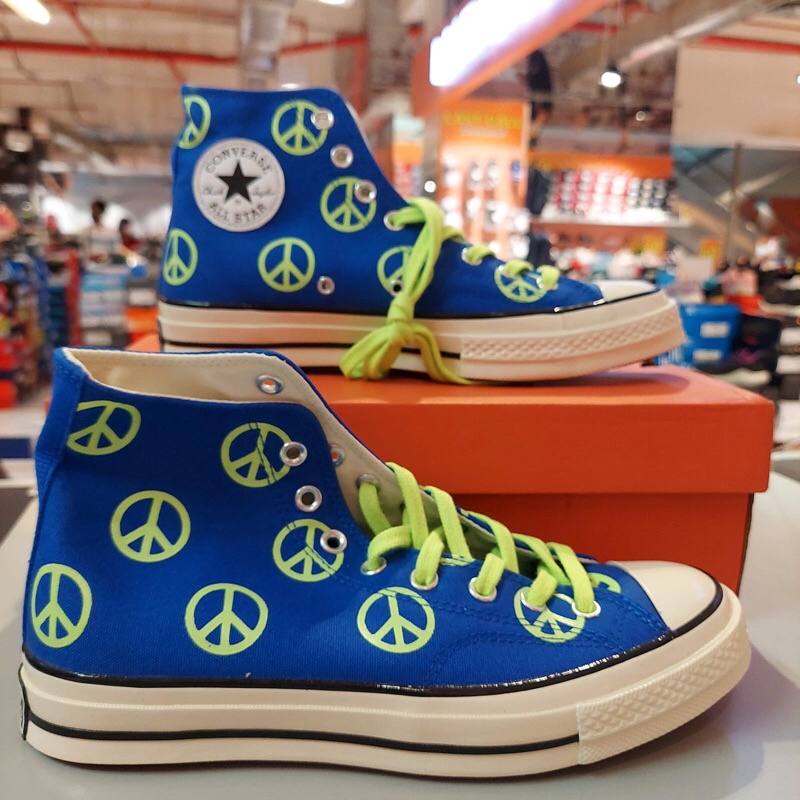 Converse CT 70s High Unleash Peace Game Royal Ghost Green