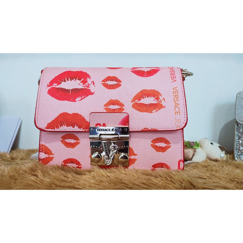 original tas versace jeans pink