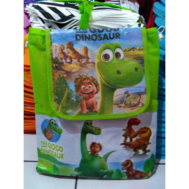 

TAS SOUVENIR ULTAH MODEL RANSEL KARAKTER KARTUN GOOD DINO | TAS GENDONG BINGKISAN KADO ULANG TAHUN