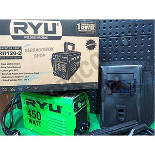 RYU Mesin Las Listrik 450 Watt Inverter Welding Travo IGBT RYU Mesin Las Listrik 450 Watt Inverter Welding Travo IGBT