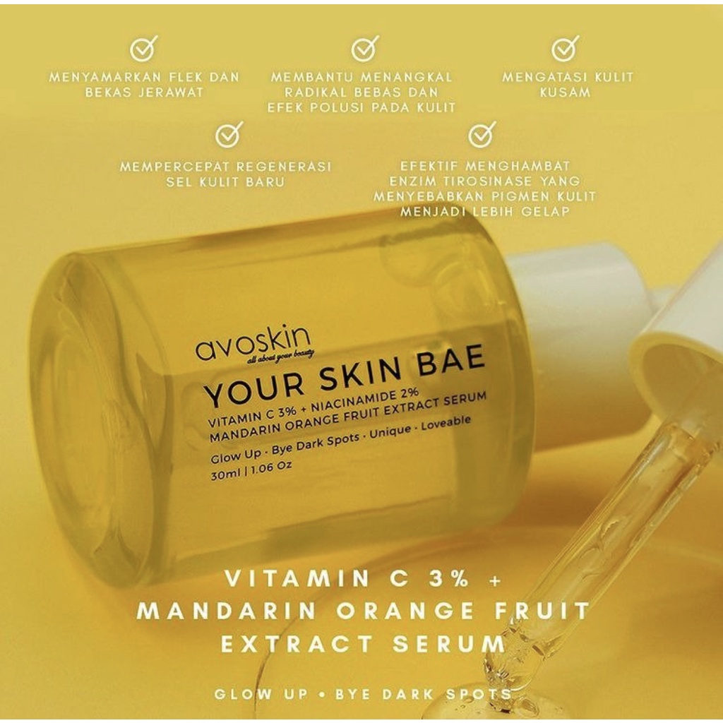 AVOSKIN YSB Your Skin Bae Serum | Niacinamide/ Salicylic/ Hyacross/ Collagen/ Alpha Arbutin/ Mugwort