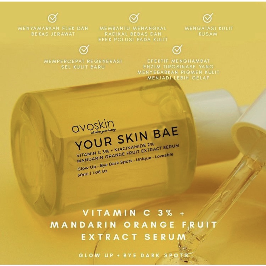 AVOSKIN YSB Your Skin Bae Serum | Niacinamide/ Salicylic/ Hyacross/ Collagen/ Alpha Arbutin/ Mugwort