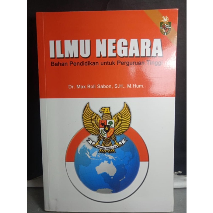 Jual ILMU NEGARA DR MAX BOLI SABON BUKU PENDIDIKAN UNTUK PERGURUAN ...