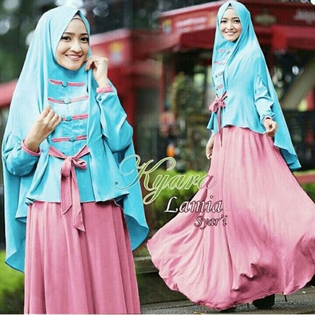 Ready 4 warna IS Lamia syari hijab / hijab syari wanita terbaru