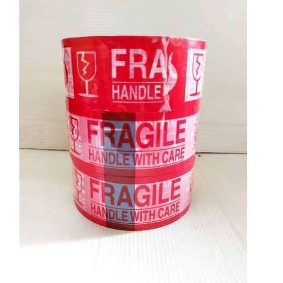 

(PROMO V7888) NEW!! LAKBAN PRINTING 48mm × 200'YARD fragile & jangan dibanting MURAH ❅