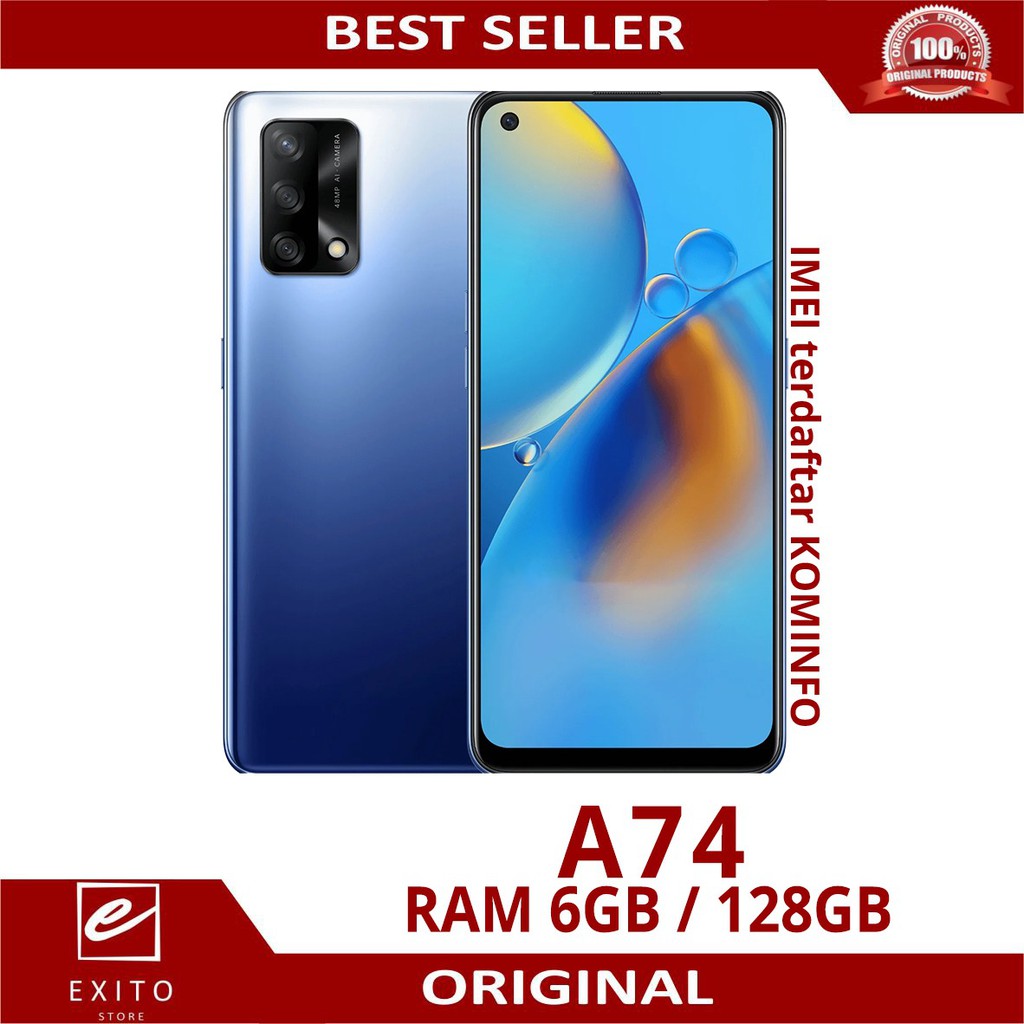 OPPO A74 6/128GB 4G GARANSI RESMI OPPO