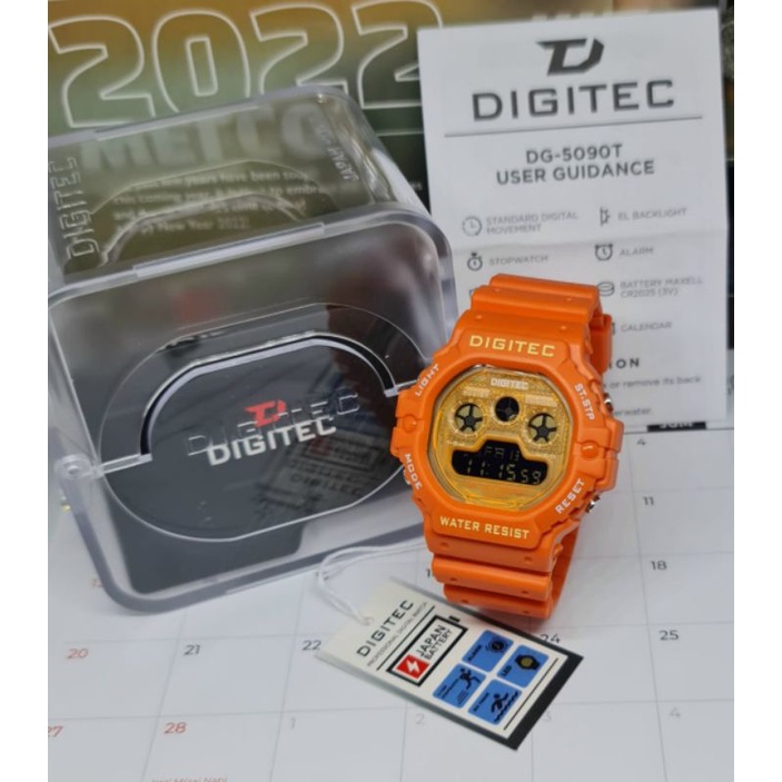 Jam Tangan 5090 Outdoor Terlaris Jam Tangan Pria Tahan Air Buat Berenang DG5090 DS5090 DIGITEC5090