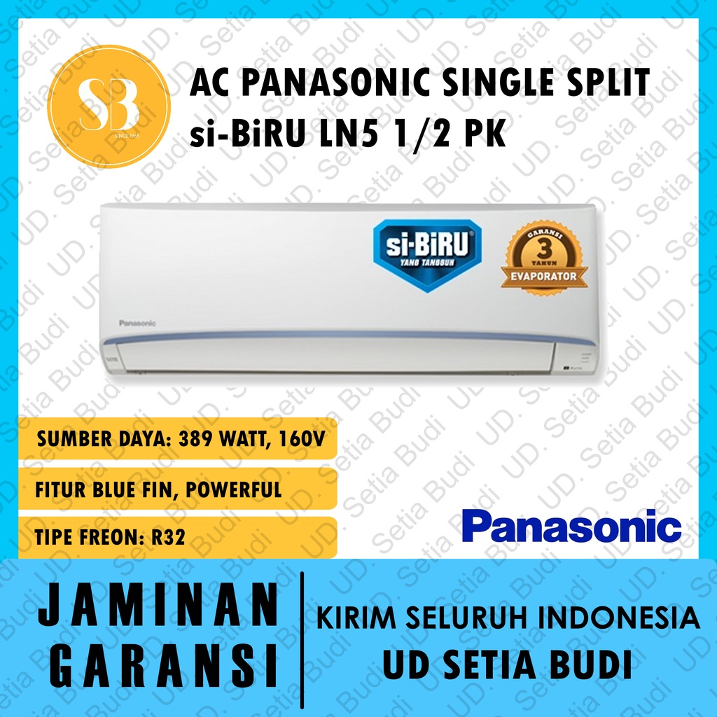 AC Panasonic Single Split Standard LN5 1/2 PK CS CU 0,5 LN5WKJ