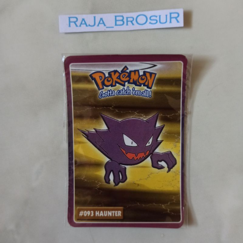 Kartu Stiker Mainan Jadul Langka Pokemon Indigo League-Kanto Region Gen1 Hadiah Cup Cup Pop CuCu Pop