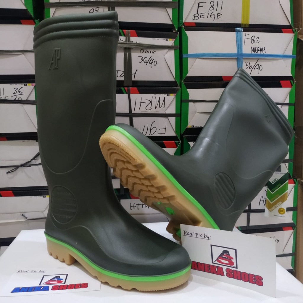 Sepatu Boots AP 2003 Boots hijau panjang ORIGINIAL