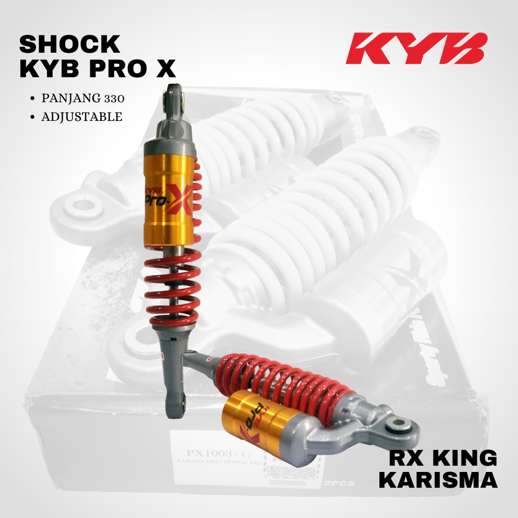 Shockbreaker Shock KYB PRO X RX KING KARISMA 330mm tabung