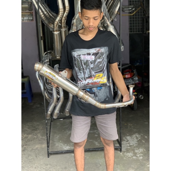 knalpot pcx150 original gss racing muffler