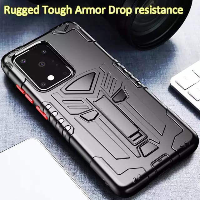 Samsung S20 / Plus / S20 Ultra Soft Case Rugged Armor Standing Cover