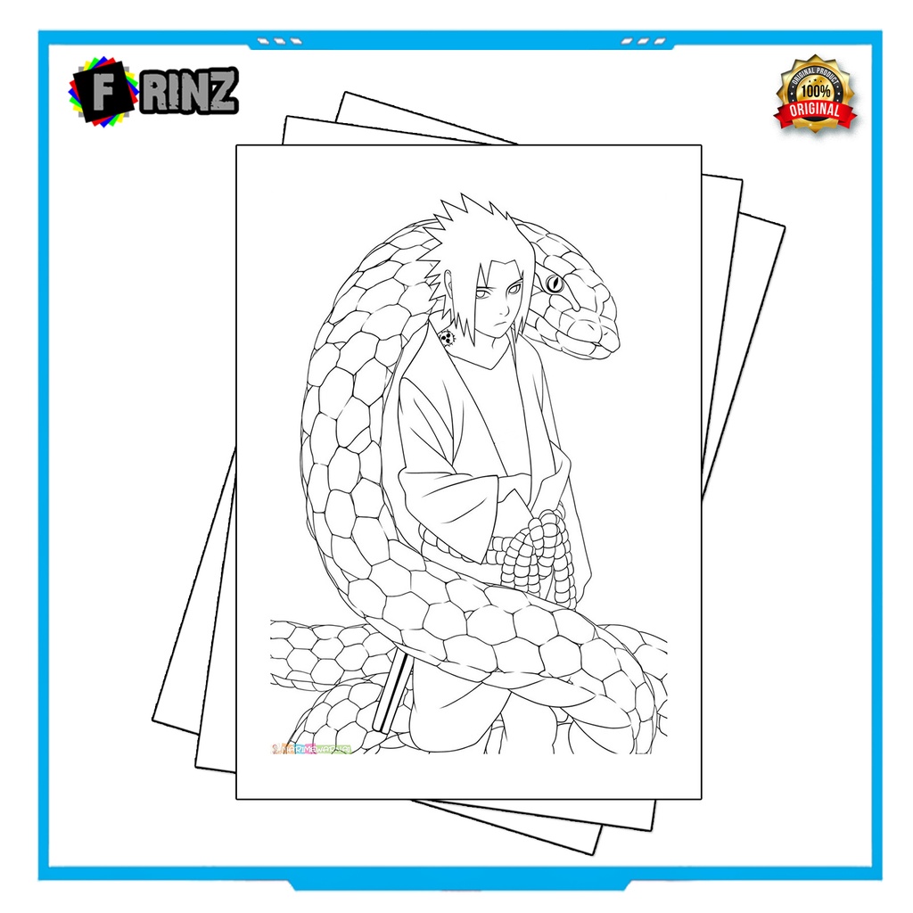 Gambar Sketsa Mewarnai ~ 11 . Naruto Part 1 / Seketsa Lukis / Drawing Sketch / Menggambar-04