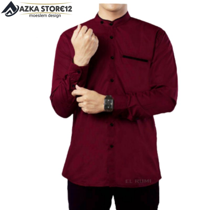 Baju koko lengan panjang Baju koko pria dewasa Baju koko terbaru Baju koko terlaris Baju koko elrumi