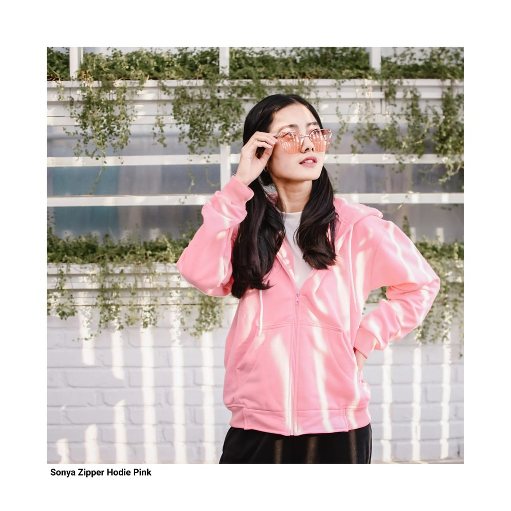 SONYA JAKET Zipper HOODIE || SWEATER HOODIE WANITA #SON