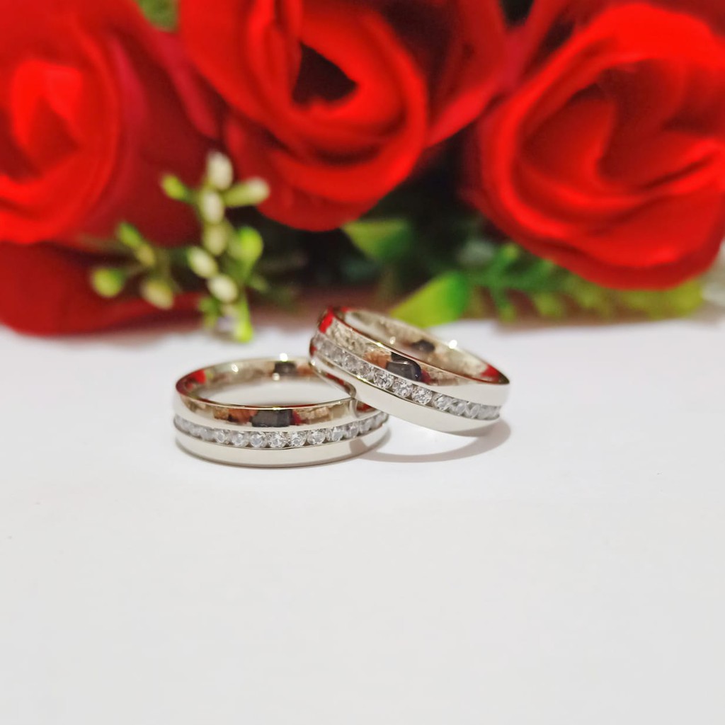 Cincin TITANIUM pria&amp;wanita varian motif TIDAK LUNTUR, TIDAK KARAT Limited Eition