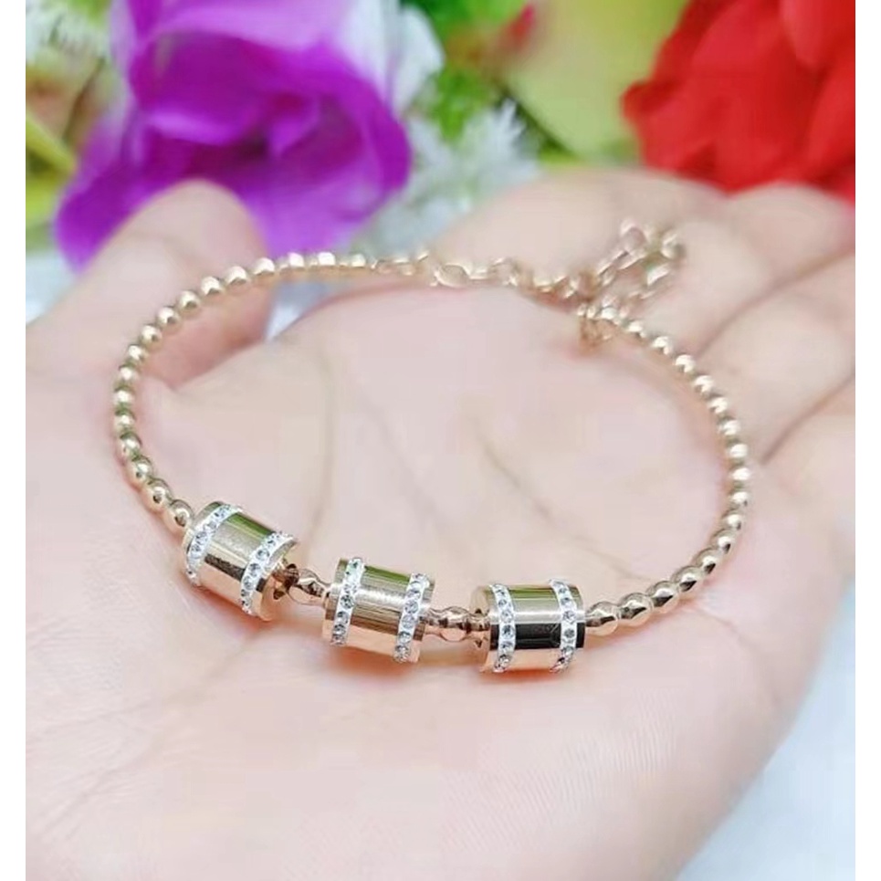 Gelang Titanium Permata Perhiasan Fashion F96