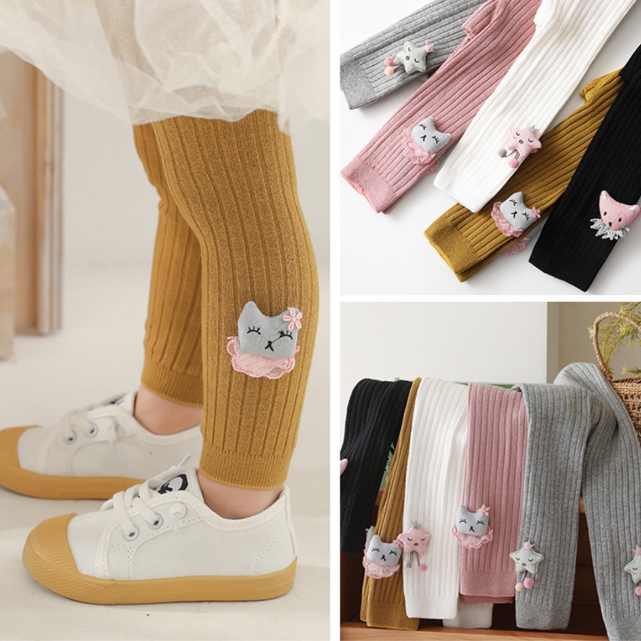 ByKiddos -  Legging Anak Perempuan Import Premium / Leging Bayi Import Motif Kucing