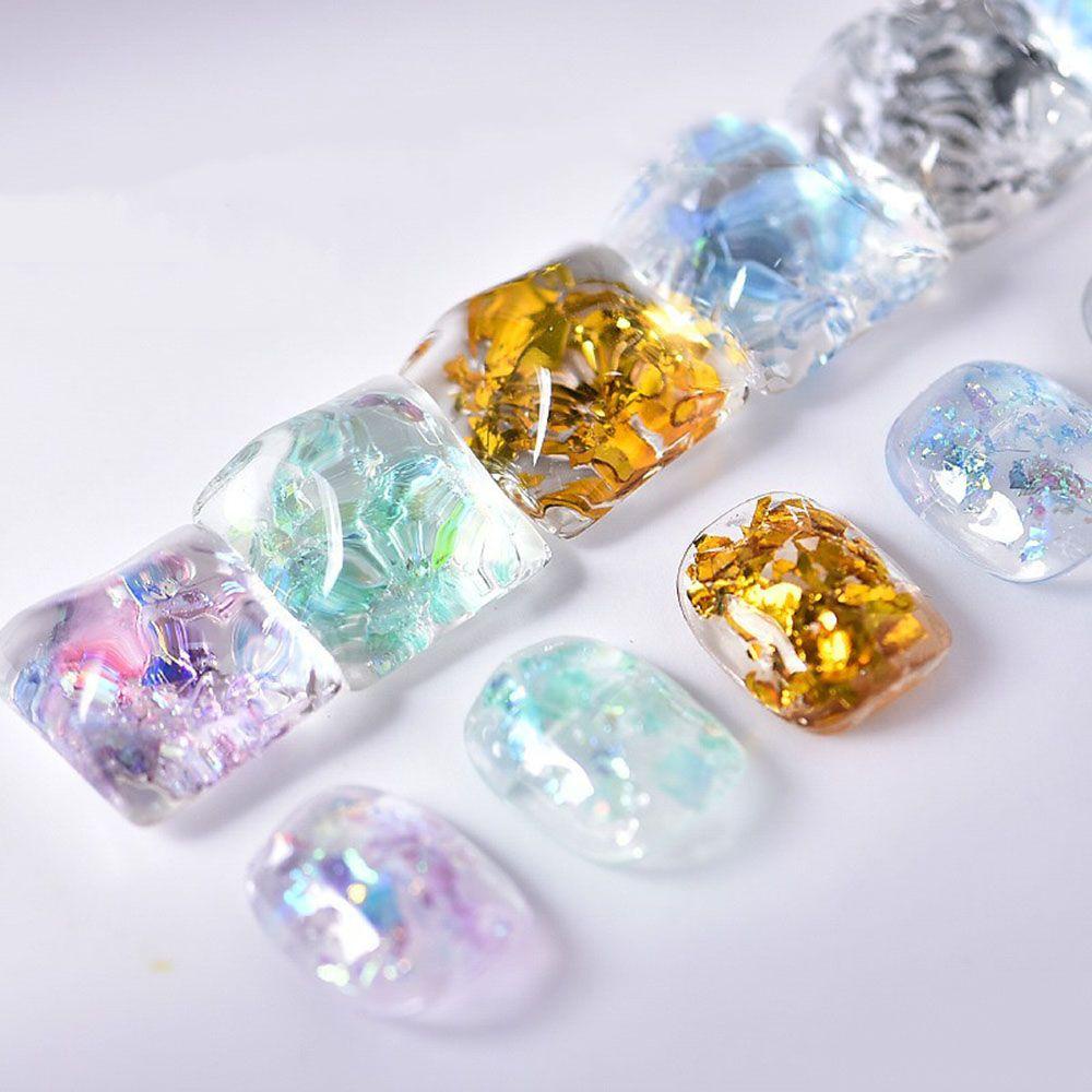 Agustina Nail Art Sequin Shiny Candy Paper Fragments Cellophane Dekorasi Nail Art DIY