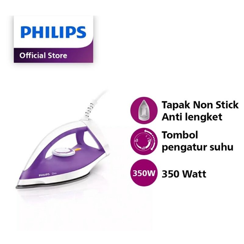 Setrika PHILIPS GC122/37 Ungu