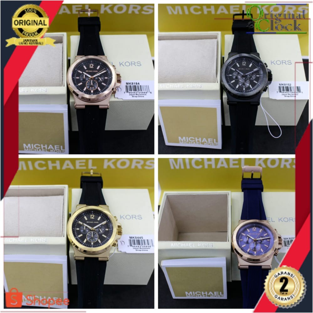 JAM TANGAN PRIA WANITA | RANTAI | KULIT | KARET | MURAH | PRIA M1CHA3L K0RS DYLAN MK 8295 MK 8445 MK