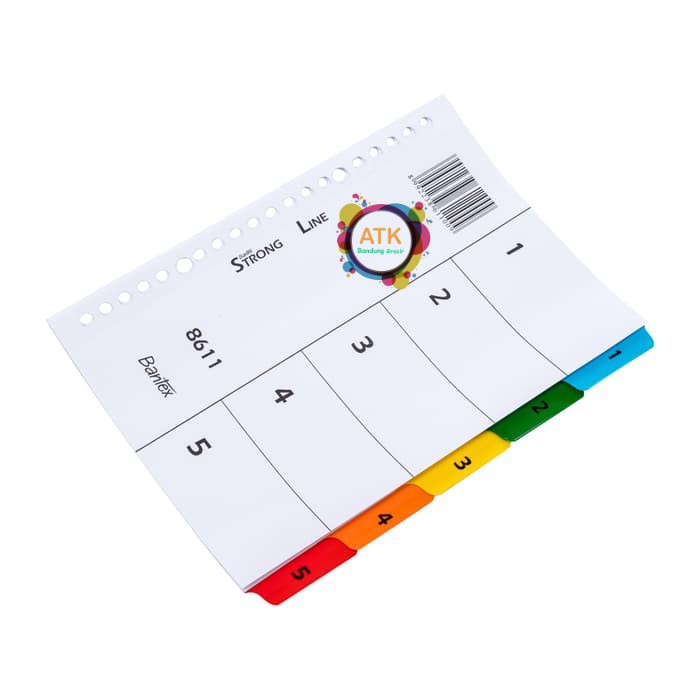 

BANTEX 8611 00 A5 INDEX MYLAR 1-5 20 HLES