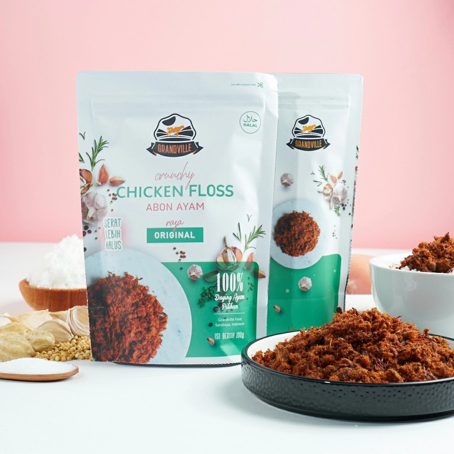 

[PREMIUM] Grandville Abon Ayam Crunchy Single Pack Original