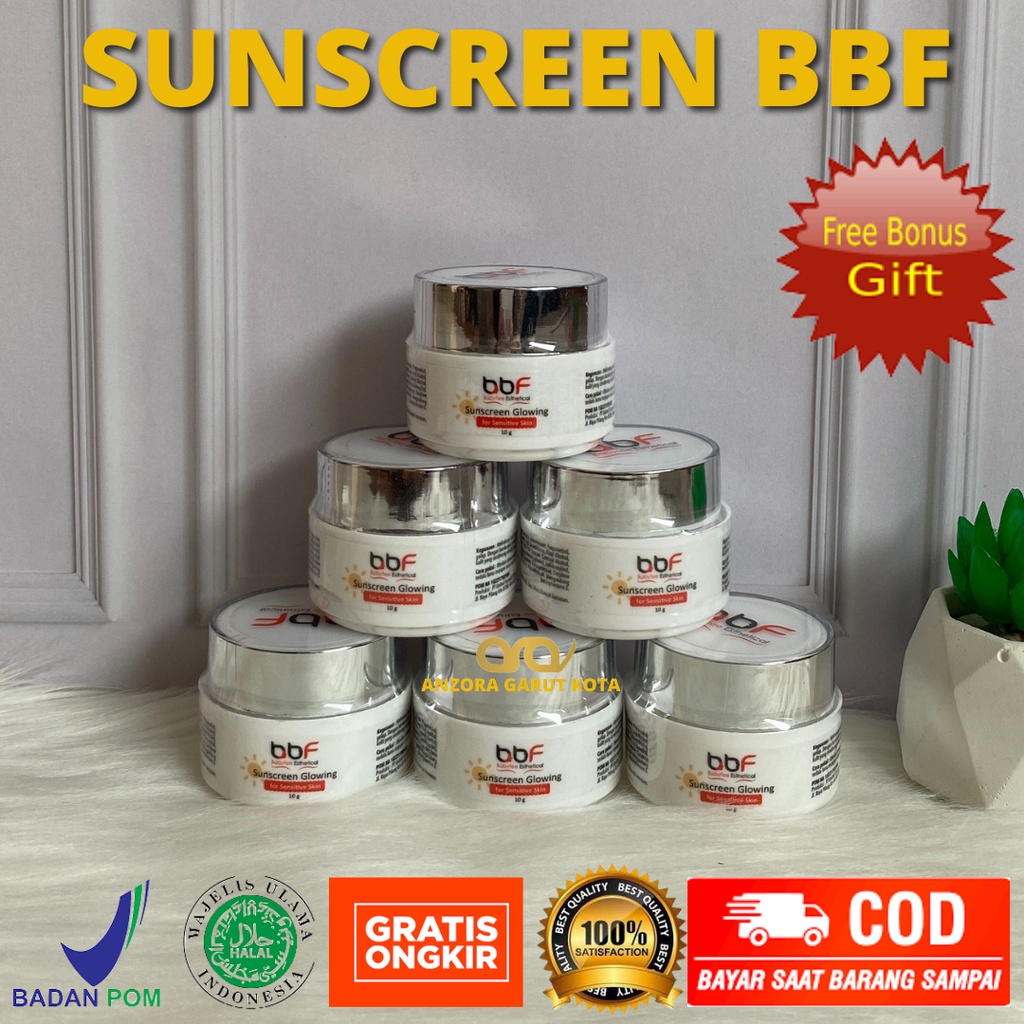 SUNSCREEN BBF SUNSCREEN GLOWING SUNSCREEN JERAWAT ANZORA SKINCARE GLOW ANZORA ADS ANZORA ACNE SABUN 