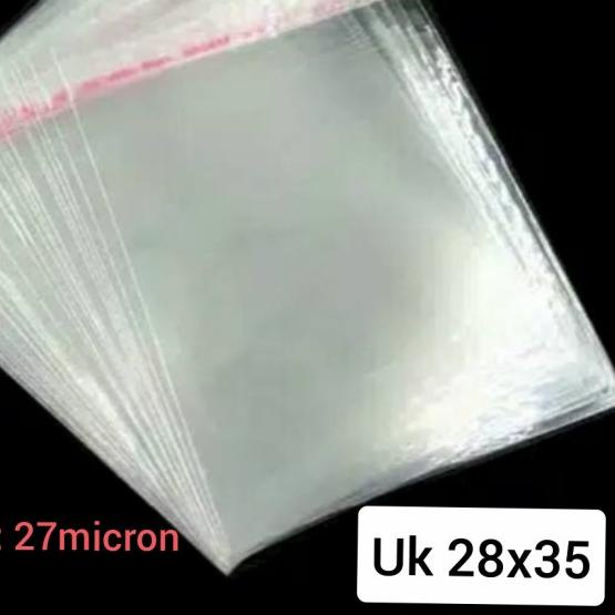

Plastik OPP Tebal Uk 28 x 35 / 05 Tebal: 027 micron Isi 100 pcs