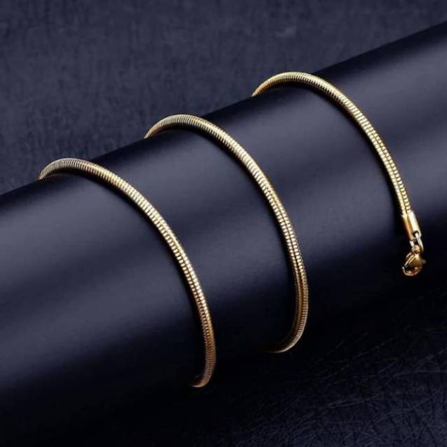 Kalung wanita / Laki-laki lapis emas 24k.