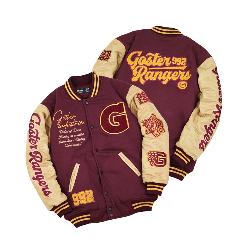 Goster Varsity Jacket - The Rangers Maroon