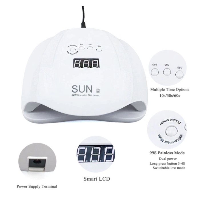 [TERMURAH] Pengerin Kuku SUV Fast Dry LED Nail Dryer 54W