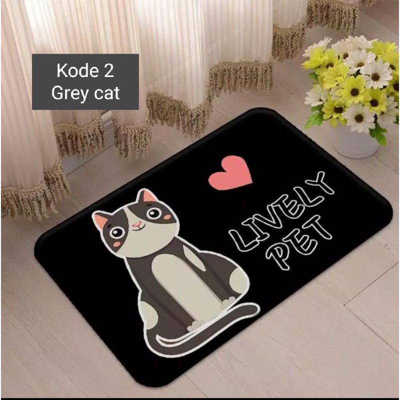 Keset kamar mandi Lively pet ukuran 40cm x 60cm