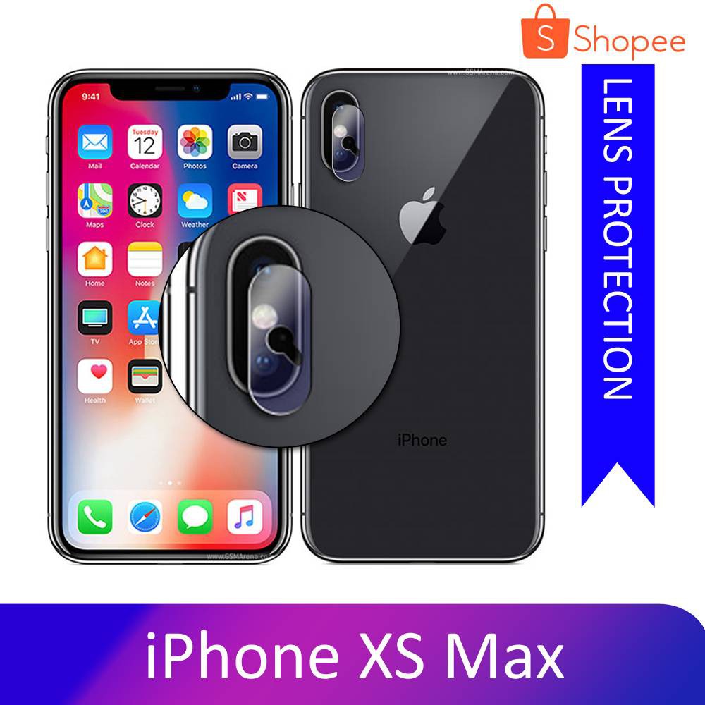 Tempered Glass Kamera iPhone XS Max Pelindung Kamera Bahan kaca