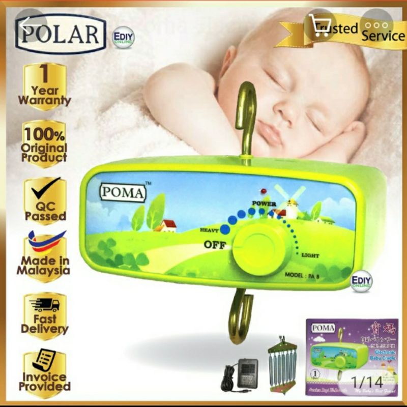 POLAR mesin ayunan listrik bayi polar poma fulset