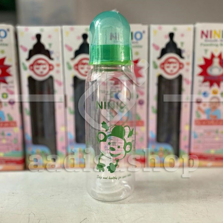 NINIO 1001 Botol Dot Bayi Soft Neck Round Bottle 240ml