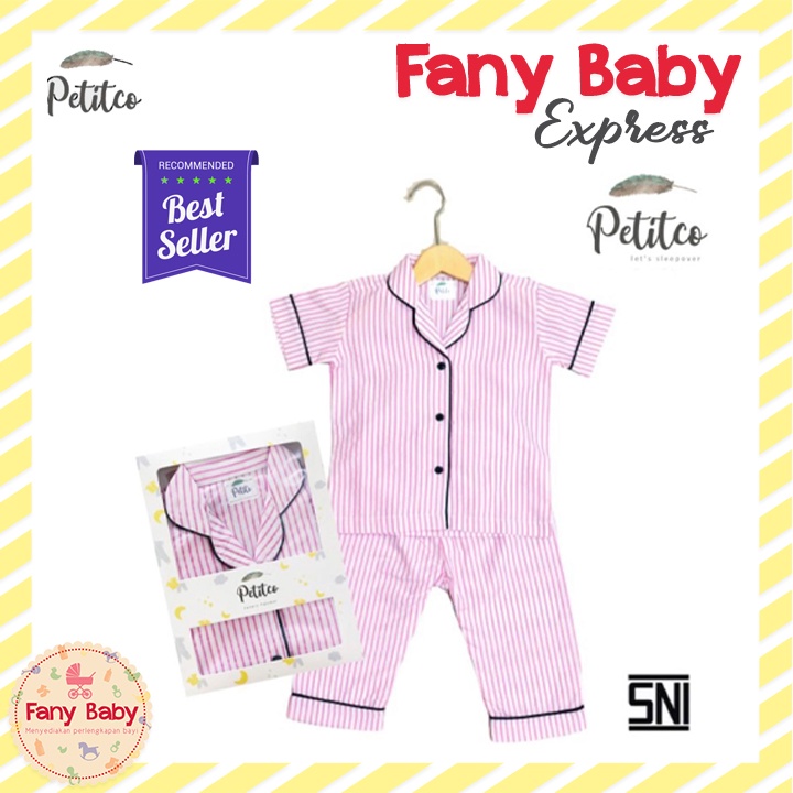 PETITCO STRIPE COLLECTION - PIYAMA ANAK