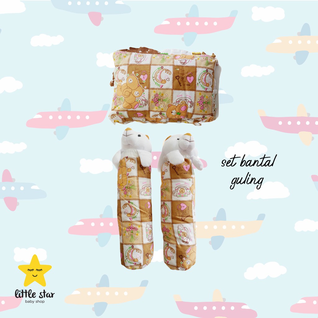 Bess Set Bantal Guling Bayi | Set Tidur Anak Baby Cewek Cowok Girl Boy