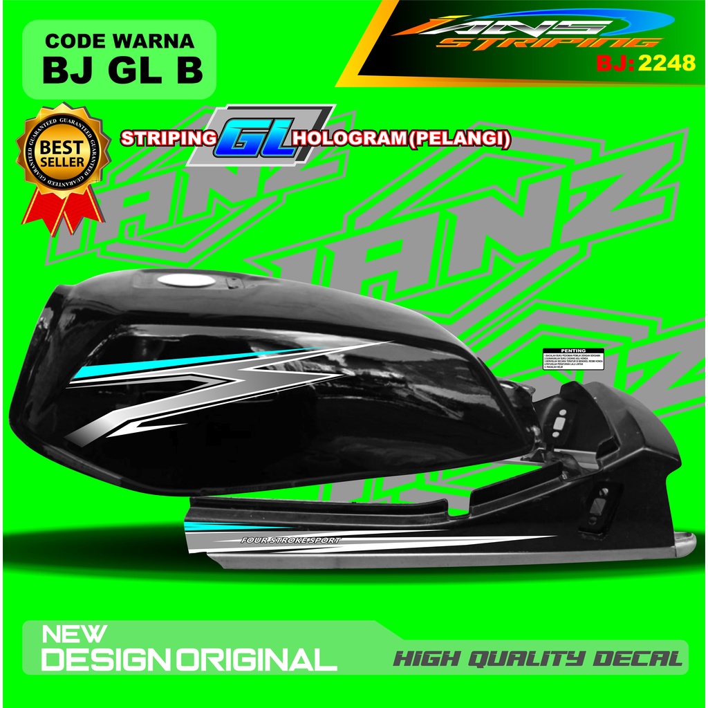 VARIASI STIKER MOTOR GL PRO GL 100 GL MAX NEW DESAIN TERMURAH