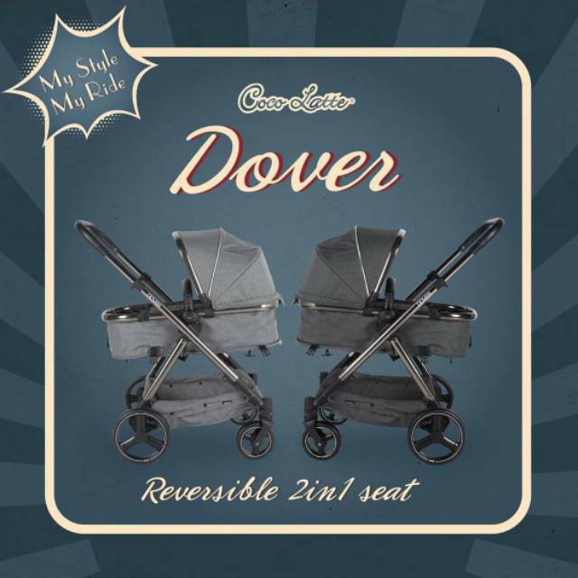 Stroller Hadap Ibu Kereta Dorong Bayi Cocolatte CL-LD 6688 SN Dover