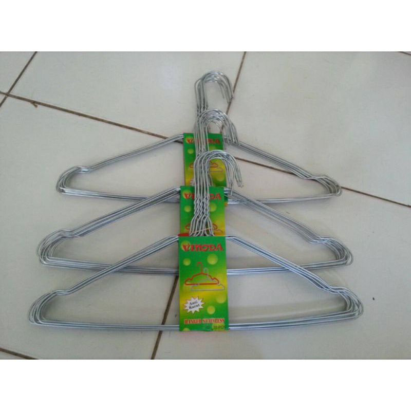 Gantungan Baju , Gantungan Baju kawat , Hanger Baju Laundry 10 pcs