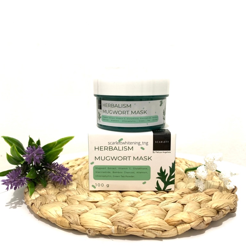 SCARLETT Herbalism Mugwort Mask | Masker Scarlett ORIGINAL