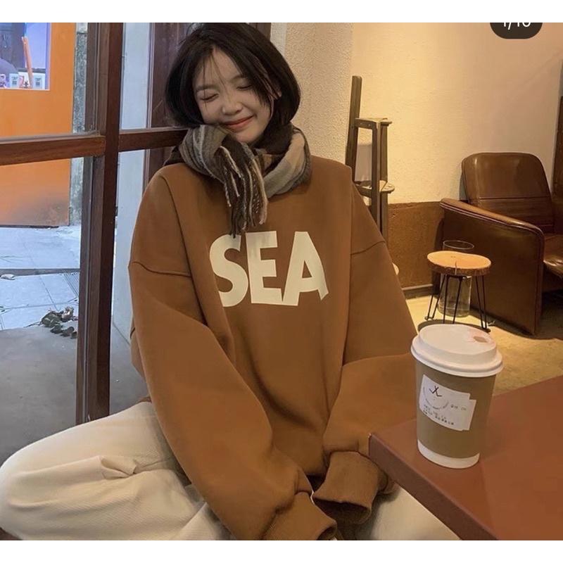 SEA SWEATER OVERSIZE | CREWNECK KOREAN | OBLONG SWEATER