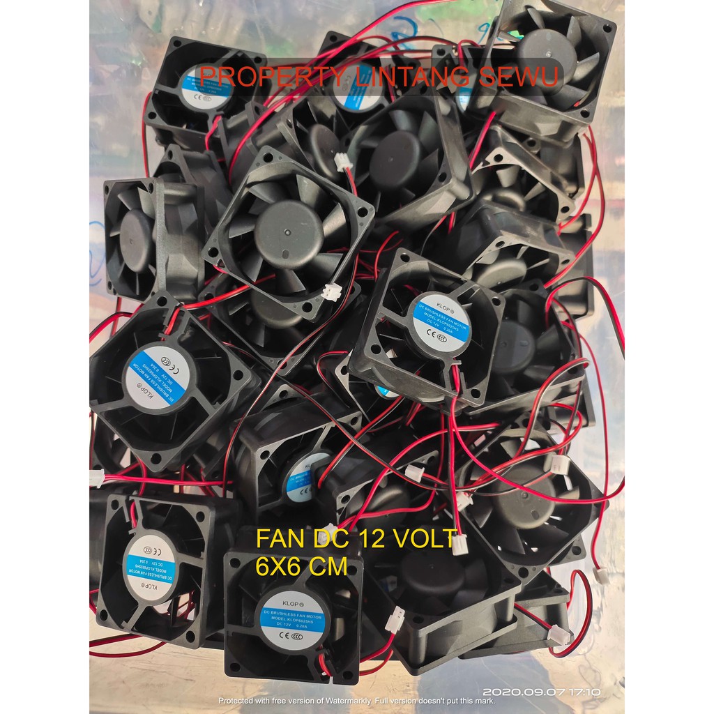 FAN KIPAS DC 12V 6X6CM fan kipas dc 12 v 6 x 6 cm