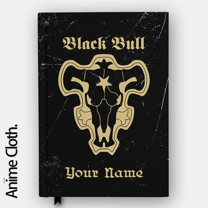 

Buku Black Bull Magic Knight Black Clover Anime Custom Diary Jurnal