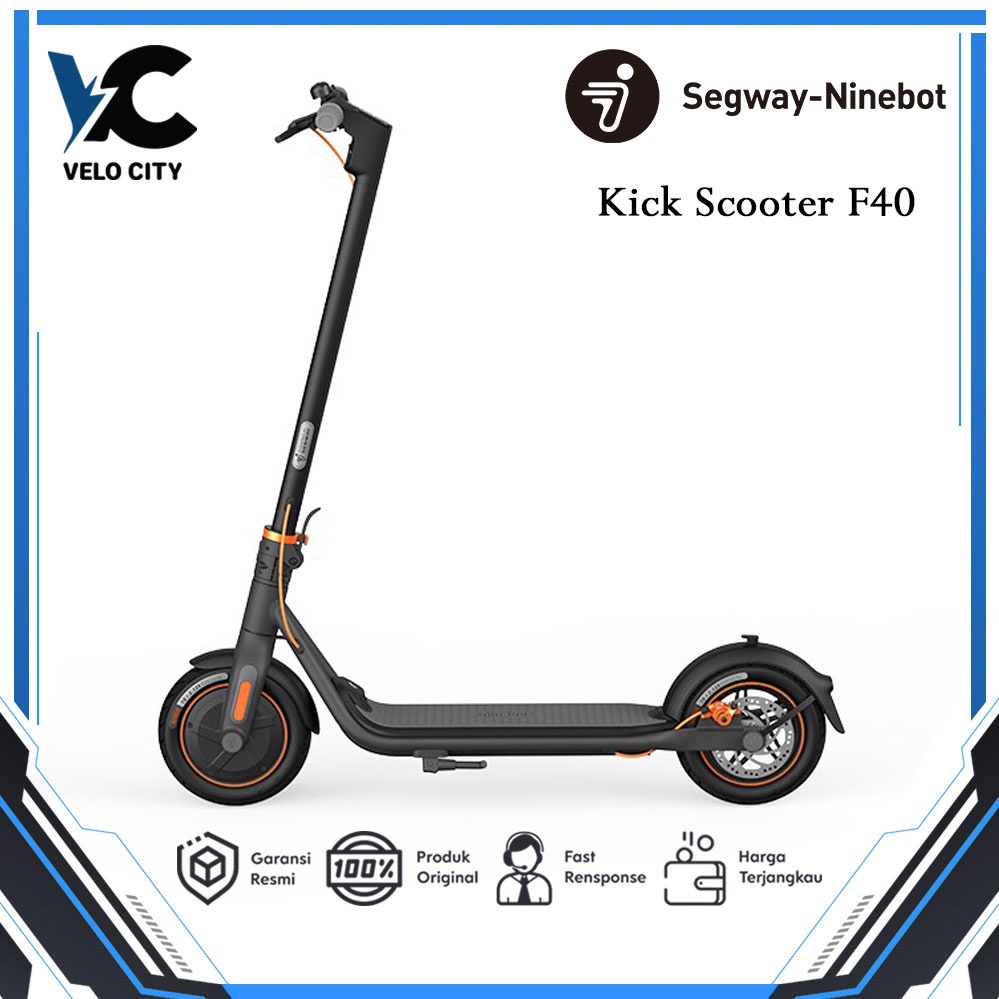 Segway Ninebot KickScooter F40 / Skuter Listrik Lipat Garansi Resmi