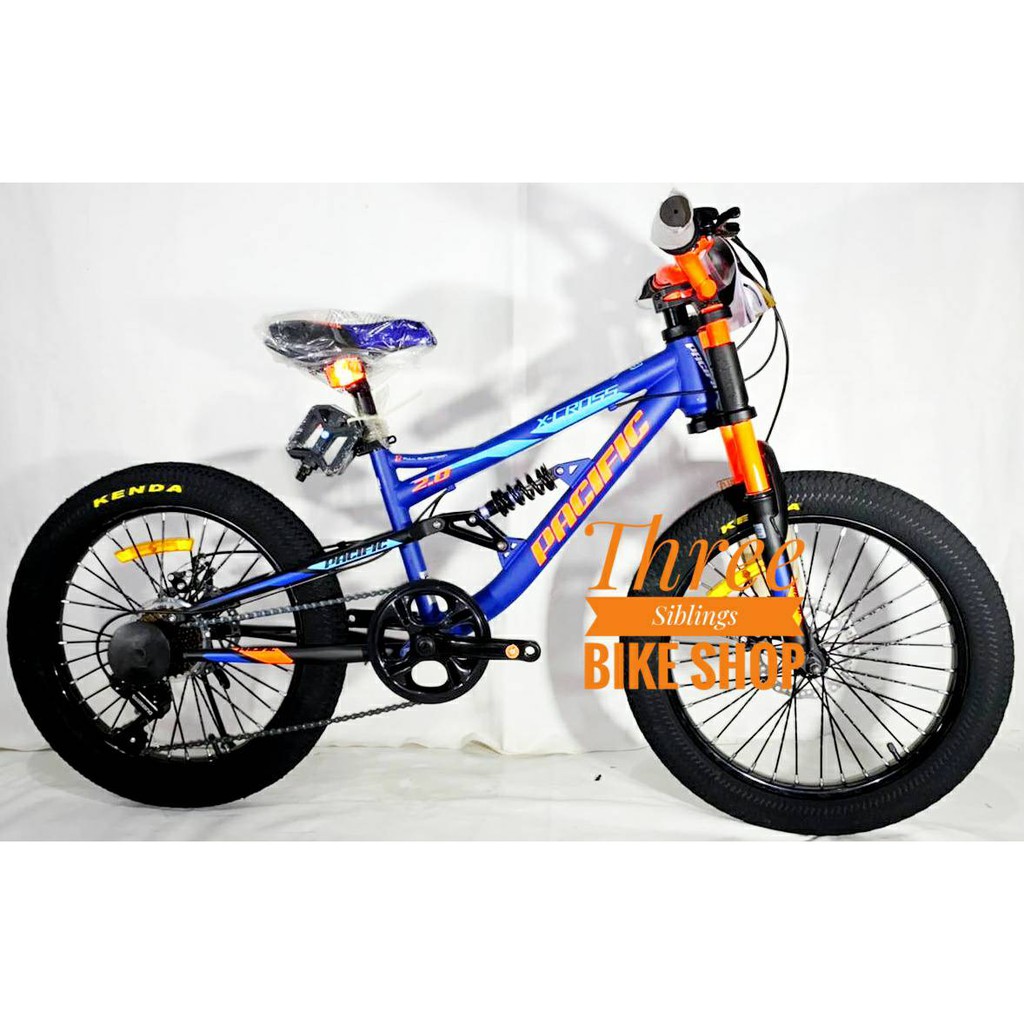 SEPEDA MTB PACIFIC X-CROSS 20 INCH SUSPENSION SHIMANO 7 SPEED